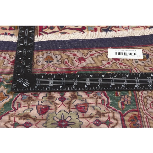 Mid 20th Century Vintage Persian Tabriz Rug - 09'08 X 12'10 For Sale In Dallas - Image 6 of 9