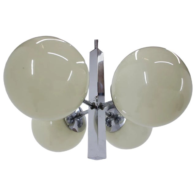 Bauhaus Chrome Pendant, 1930s For Sale