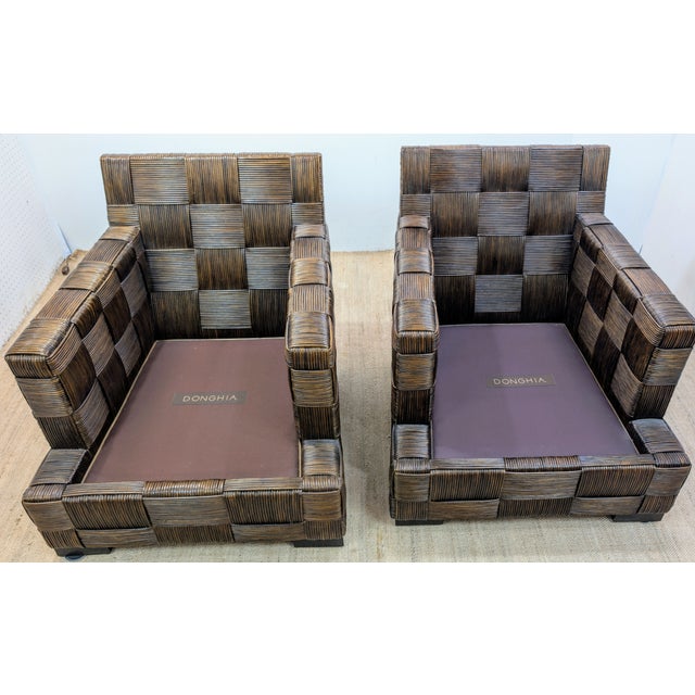 John Hutton Design - Donghia “Block Island” Club Chairs - Set of 2 For Sale - Image 12 of 12