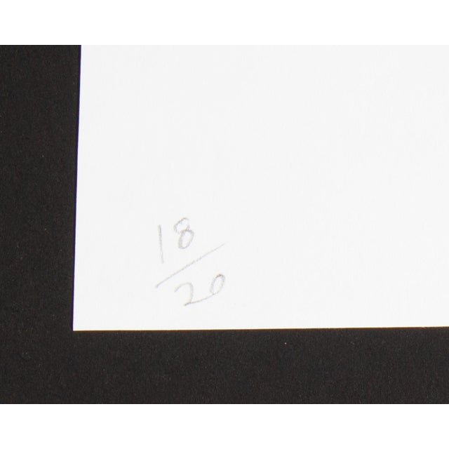 Printmaking Materials 1980s “Modern Dining Room” Serigraph Print by Roger Benedetti For Sale - Image 7 of 8