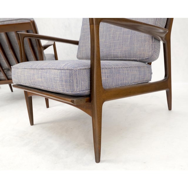 Pair Kofod Larsen Selig Danish Mid-Century Modern Lounge Chairs New Upholstery For Sale - Image 11 of 17