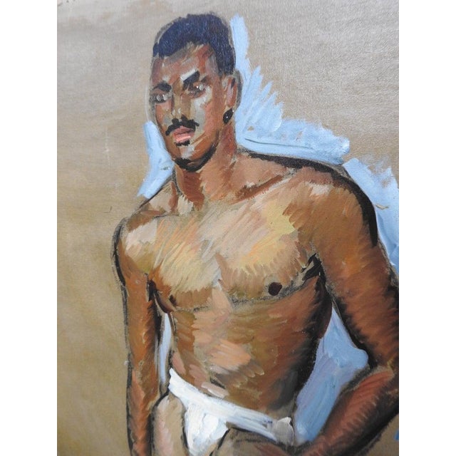This is an exquisite oil painting on unstretched canvas by listed artist Robert Whitmore (American; 1890-1979), dated...