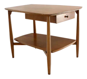 Mid-Century Modern John Stuart Walnut End Table