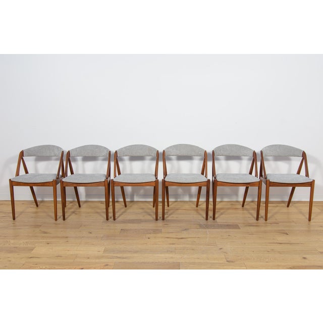 Mid-Century Modern Model 31 Dining Chairs by Kai Kristiansen for Schou Andersen, Denmark, 1960s, Set of 6, Set of 6 For Sale - Image 3 of 18