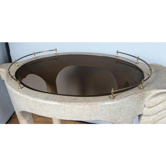 Elephant Rolling Bar Cart For Sale In New York - Image 6 of 12