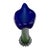 Blue and Green Murano Glass Flower Vase, 1960s, in Flawless conditions. Designed 1960 to 1969