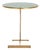 Sionne Round C Table in Hunter Green / Gold For Sale