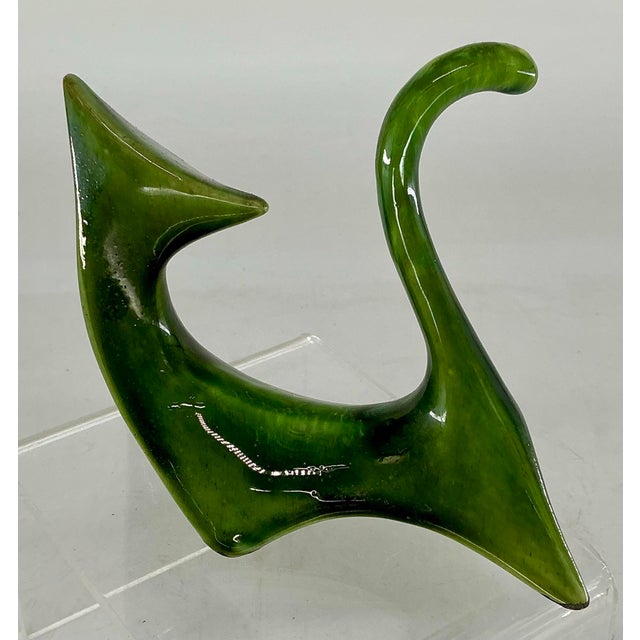 Mid Century Ceramic Abstract Cat Figurine For Sale In Providence - Image 6 of 9