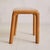 1960s French Oak + Inlaid Wood Vanity Stool, 1960s For Sale - Image 5 of 6