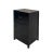 Asian Style Black Lacquer 3 Drawers End Table Nightstand Cabinet For Sale - Image 4 of 7