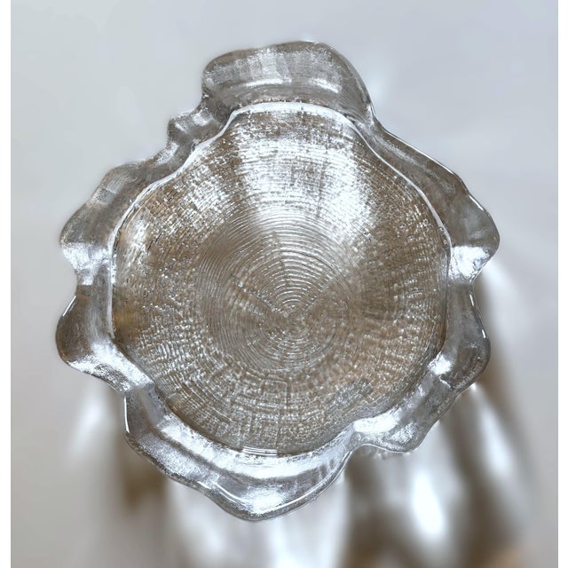 Woodstock Glass Bowl by Bengt Edenfalk for Skrufs, Sweden, 1970s For Sale - Image 3 of 6