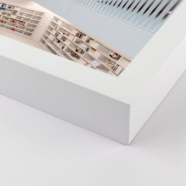 DESCRIPTION: Stuttgart Library XI by Richard Silver in White Framed Paper, Small Art Print SPECIFICATIONS: Type: Framed...