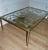 Vintage LaBarge Brass Metal and Glass Coffee Table For Sale - Image 4 of 4