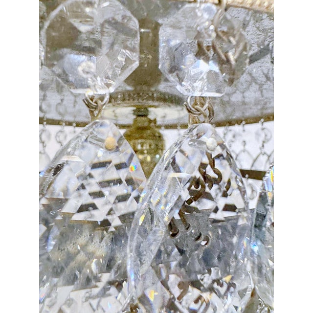 Mid 20th Century Italian Brass Upside Down Layered Cake Pendant For Sale In New York - Image 6 of 8