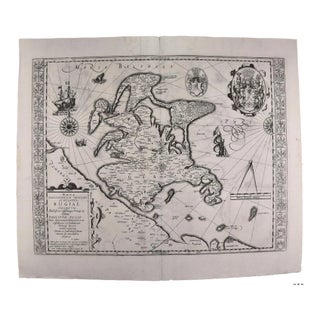 Rugen Island, Germany: An Early 17th Century Map by Mercator and Hondius, 1623 For Sale