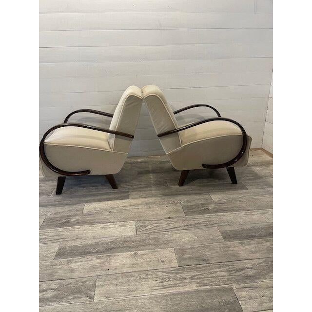 Art Deco Relax Chairs from Halabala, 1930s, Set of 2 For Sale - Image 10 of 10