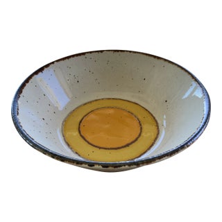 1970s Midwinter Pottery Sun Pattern Serving Bowl Designed by Eve Midwinter, Made in England For Sale