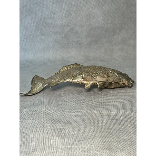 Vintage Italian Metal Fish Napkin Holder, 1970s For Sale - Image 3 of 8