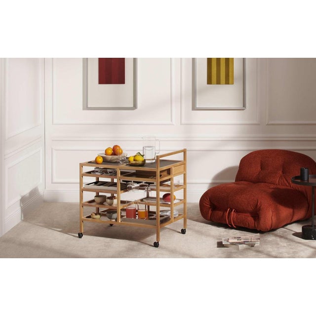 Serving Cart by Bodil Kjaer for Cassina For Sale - Image 15 of 16