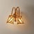 Bamboo & Rattan in Chippendale Fretwork Design Wall Sconce For Sale - Image 4 of 5