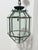 Octagonal brass and beveled glass chandelier lantern in the style of Adolf Loos, 1960 Intact and in good condition E27...