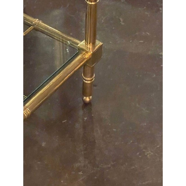 Italian Gilt Brass Coffee Table For Sale - Image 4 of 9