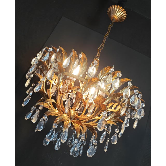 Vintage Italian Chandelier from Banci Firence For Sale - Image 3 of 10