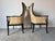 1960s 1960's Hollywood Regency Palm Beach - Style Chinoiserie Pagoda Wingback Chairs – A Pair For Sale - Image 5 of 12