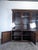 Large English Bookcase in Exotic Wood with Three Glass Doors For Sale - Image 4 of 17