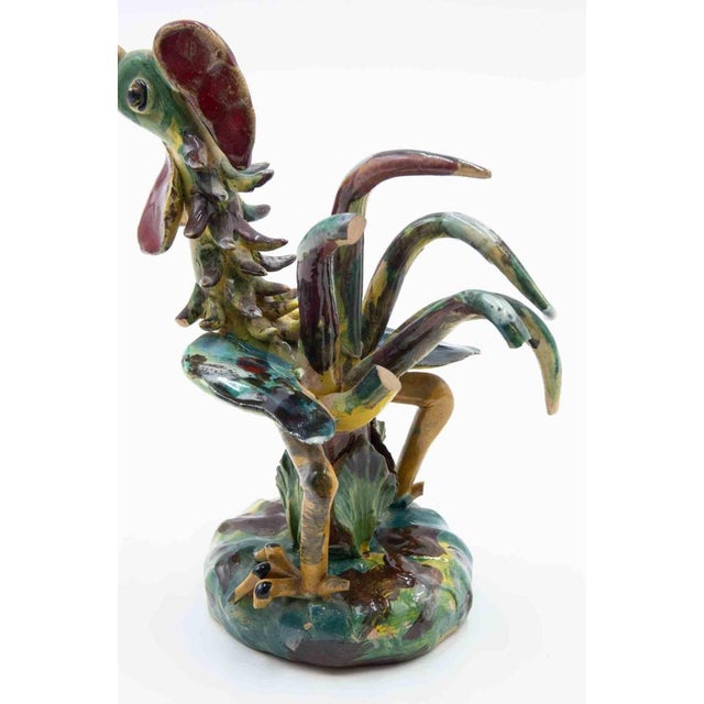 Ceramic Sculpture of Rooster from Ceramiche di Vietri, Italy, 1970s For Sale - Image 4 of 6
