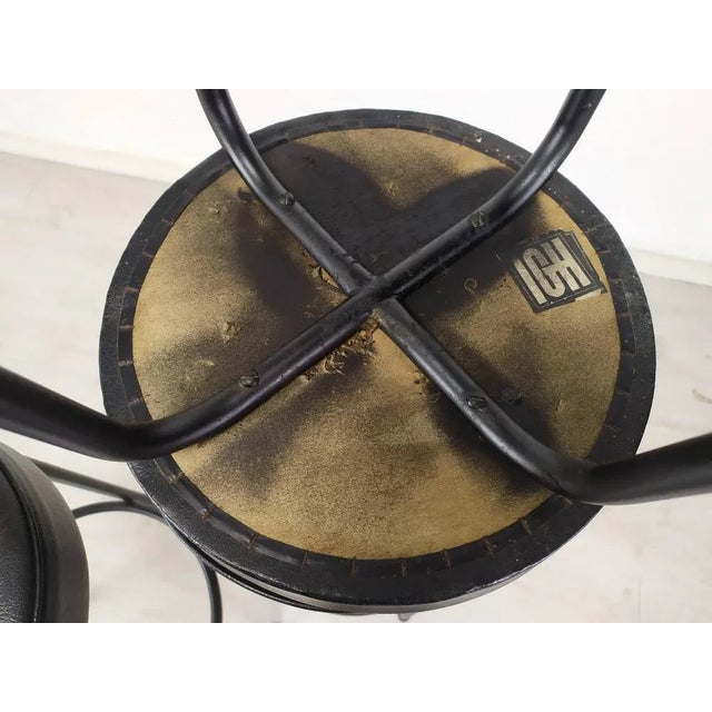 Vintage Black Stools, Set of 3 For Sale - Image 6 of 17