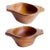 1960s Taverneau Wood Snack Bowls in the Style of Arthur Umanoff, Set of 2 For Sale