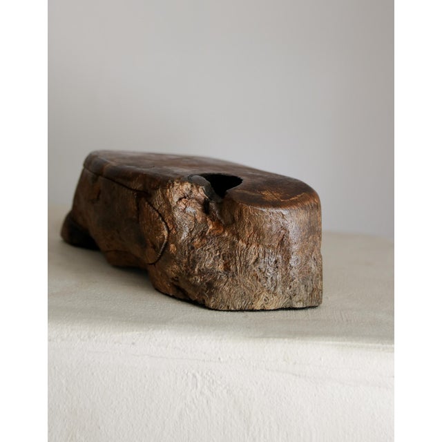Wood Vintage Carved Wood Box With Secret Drawer For Sale - Image 7 of 8