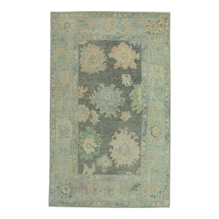 Turkish Oushak Rug 3'9" x 6'2" #19219 For Sale