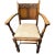 Set of six antique English Arts & Crafts oak dining chairs including two armchairs, circa 1900–1910. Featuring carved...