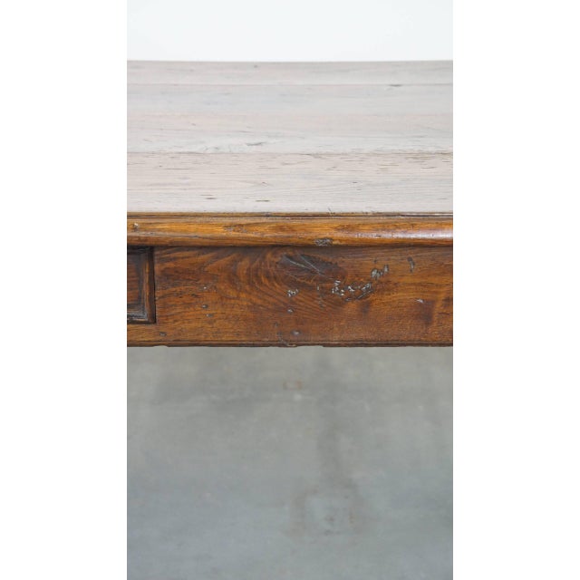 French Oak Dining Table with Drawers, Early 19th Century For Sale - Image 17 of 18