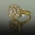 14k Ring with 2.17 carats of round brilliant and baguette shape diamonds. 4.85 grams