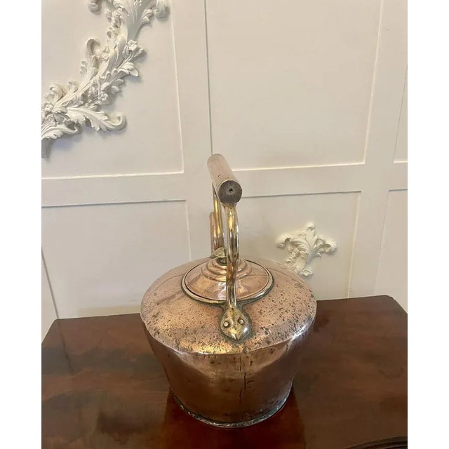 Large Antique George III Copper Kettle, 1800 For Sale - Image 10 of 11