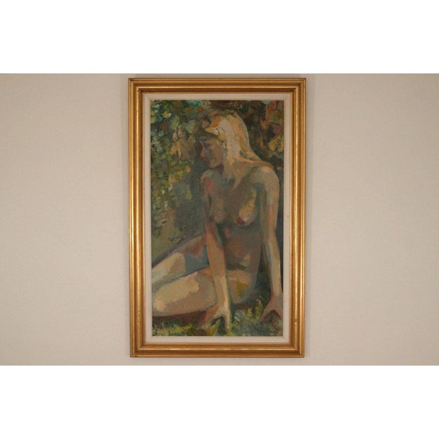 Bernhard Petersen, Seated Woman, 1994, Oil on Canvas, Framed For Sale - Image 11 of 17