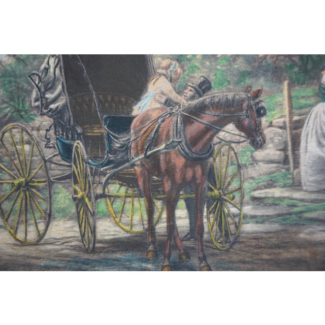 1900 - 1909 Rare 19th Century Watercolor and Platinotype -- Coming Home by Edward Lamson Henry For Sale - Image 5 of 6