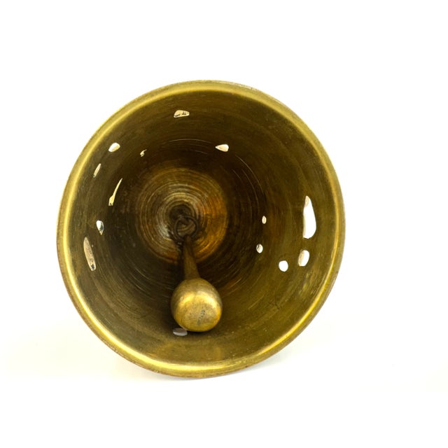 Vintage Italian Brass Relief Bell With St. Mark’s Lion and Evangelists Motif For Sale - Image 13 of 13