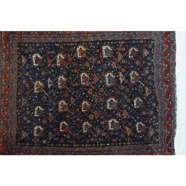 Antique Bidjar Rug 4'3'' x 5'6'' For Sale In New York - Image 6 of 12