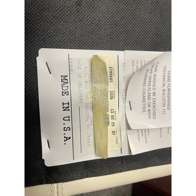 Celon White Leather Arm Chair by Bernhardt Design Lievore Altherr Molina For Sale - Image 11 of 11