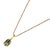 Lucky Clover Green Enamel Egg Gold Necklace For Sale - Image 10 of 11
