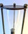 Art Deco Solid Brass and Glass Classic Hour Glass With Sphere Finials and Feet For Sale - Image 3 of 8