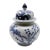 Blue and white Chinese porcelain bird temple jar. Pair these for a stunning look!
