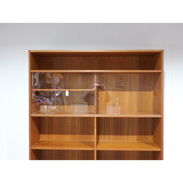 Mid-Century Modern Mid Century Modern Vintage Teak Display China Cabinet by Domino Mobler Danish For Sale - Image 3 of 15