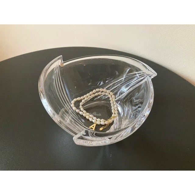 Transparent German Art Deco Crystal Glass Bowl Catchall or Ice Bucket by Rosenthal, C Mid 20th Century For Sale - Image 8 of 12