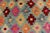 1990s Boho Chic Balochi Jayvon Blue/Red Wool Rug - 3'2''x4'10'' For Sale - Image 5 of 11