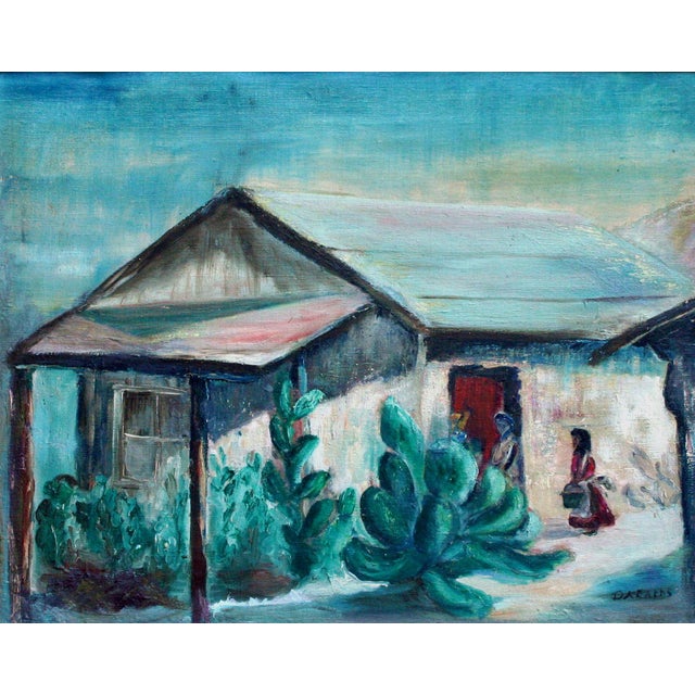 Old House at Capistrano, Laguna Beach Figurative Landscape by California Pioneer Artist Daisy A. Newell Kearns Substantial...